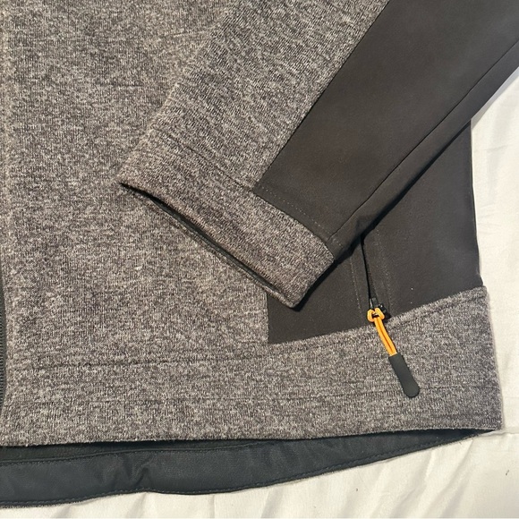 NRA Jacket Backpack Men's L Grey Black Fleece Lined Zip Adjustable Logo Hunting - Picture 3 of 16